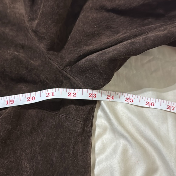 Caslon Woman’s Button-Up Brown 100% Brushed Leather Jacket - Picture 11 of 12